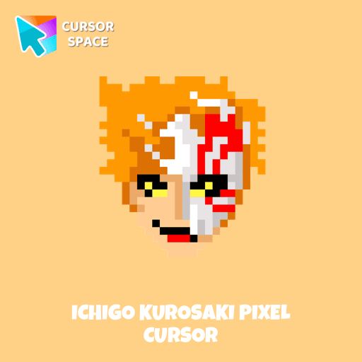 Ichigo Kurosaki Pixel cursor arrow cursor